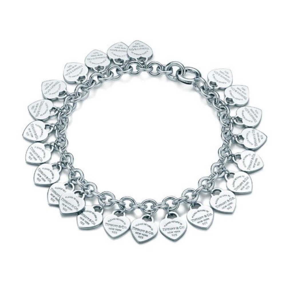 ISO!!!!!Tiffany & Co. Silver Heart Charm Bracelet